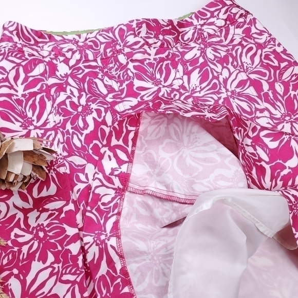 Worthington Stretch Pink White Floral Skirt Sz 12 - Picture 7 of 15